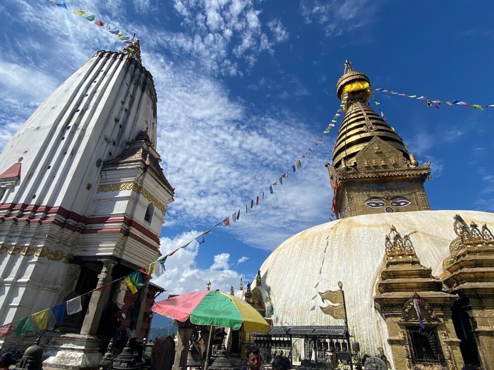 swayambhu nath stupa, buddhist cultural tour in nepal, kathmandu sightseeing day tour