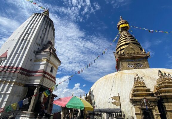 swayambhu nath stupa, buddhist cultural tour in nepal, kathmandu sightseeing day tour