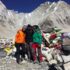 trekkers taking photograph on everest base camp