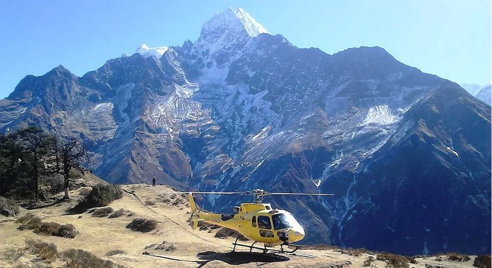 Everest Base Camp Helicopter Landing