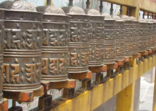 Prayers Wheels in Boudha Nath Stupa
