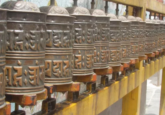 Prayers Wheels in Boudha Nath Stupa