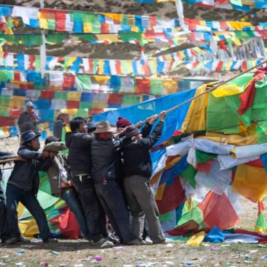saga dawa festival celebration at Tarboche