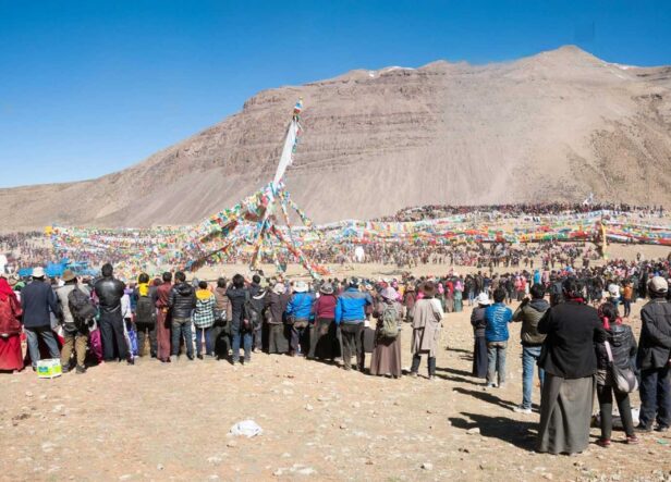 Saga Dawa Festival celebrations at Tarboche. Kailash Saga Dawa Festival Tour.